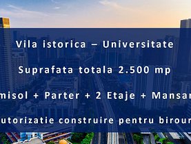 Casa de vânzare 20 camere, în Bucuresti, zona Universitate