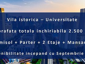 Casa de închiriat 20 camere, în Bucuresti, zona Universitate