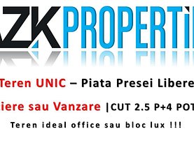 Teren constructii de vânzare, în Bucureşti, zona P-ta Presei Libere