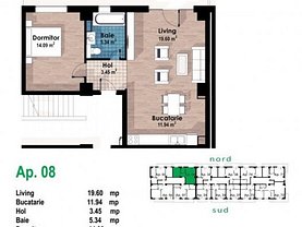 Apartament de vânzare 2 camere în Cluj-Napoca, Europa