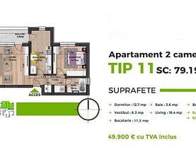 Apartament de vânzare 2 camere, în Bucuresti, zona Militari