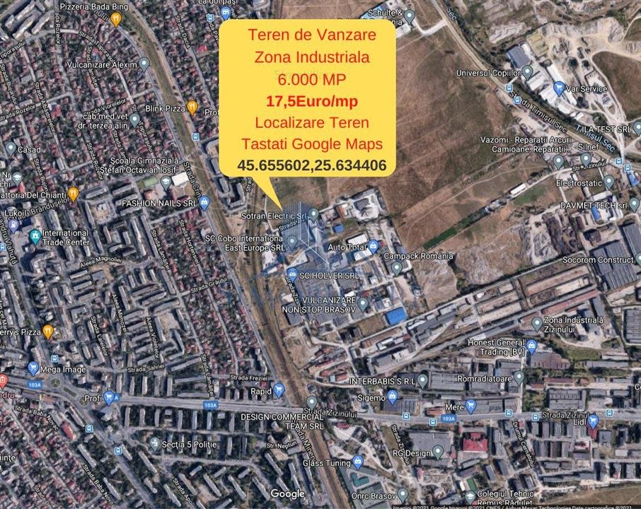 Brasov-Zona Industriala Zizinului- teren 6000 mp- Comision 0% - imaginea 0 + 1