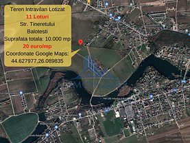 Teren constructii de vânzare, în Balotesti, zona Central