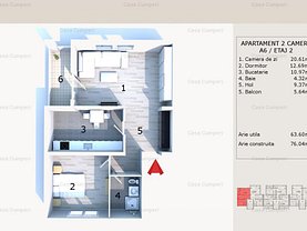 Apartament de vânzare 2 camere în Pitesti, Ceair