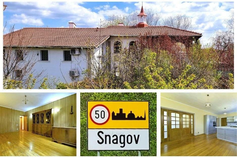 Vanzare casa 6 camere 264mp + garaj + garsoniera separata + 1490mp Centru Snagov