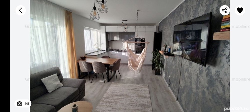 Apartament 3 camere, complet mobilat și utilat, Subcetate – Sânpetru, cod 8165