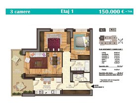 Apartament de vânzare 3 camere, în Bucureşti, zona Timpuri Noi