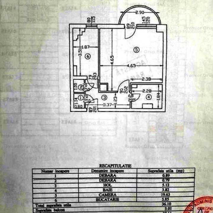 Apartament 1 camera, Pacurari, 40mp, CT, etaj intermediar - imaginea 8