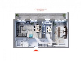 Apartament de vânzare 2 camere în Constanta, Tomis Plus
