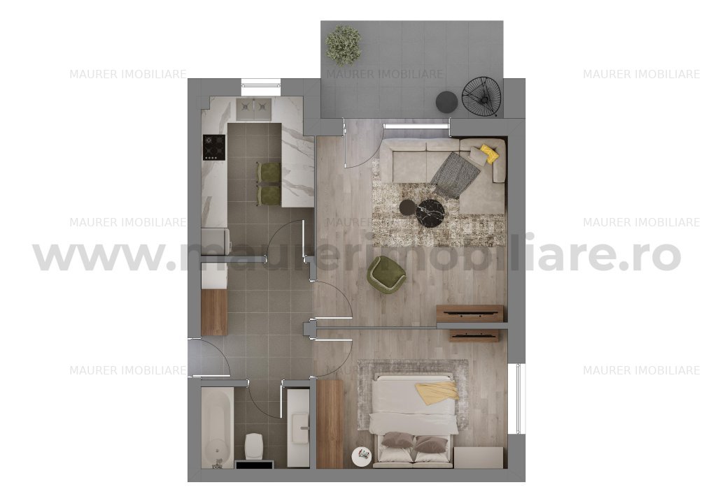 Apartament 2 camere de vanzare in bloc nou, Avantgarden3 Brasov - imaginea 2