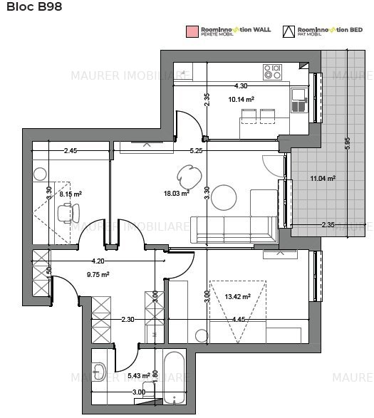 Apartament 2.5 camere de vanzare in bloc nou, Avantgarden3 Brasov - imaginea 4