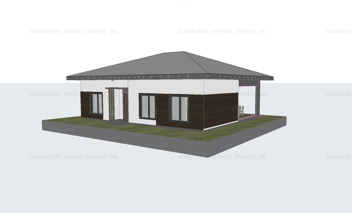 FARA COMISION in Bacu casa cu 4 camere 2 bai placa beton incalzire pardoseala