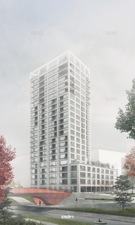 Penthouse deosebit in ISHO Riverside A, Terasa de 140 mp cu vedere panoramica - imaginea 0 + 1