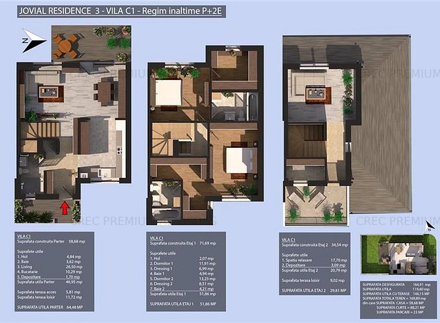 Promotie Duplex P+2, Valea Oltului, 4 camere, 2 dormitoare matrimoniale, 2022, J - imaginea 1