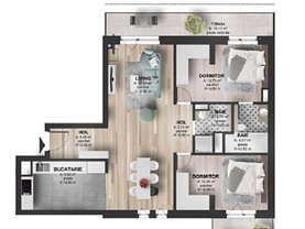 Apartament de vânzare 3 camere, în Cluj-Napoca, zona Marasti