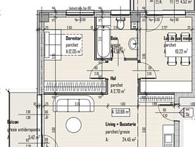 Apartament de vânzare 3 camere, în Baciu