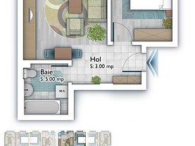 Apartament de vânzare 2 camere, în Bucuresti, zona Theodor Pallady