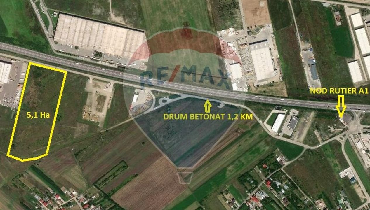 Teren Autostrada A1 CTPark Bolintin Deal Nod Km 23 - imaginea 2