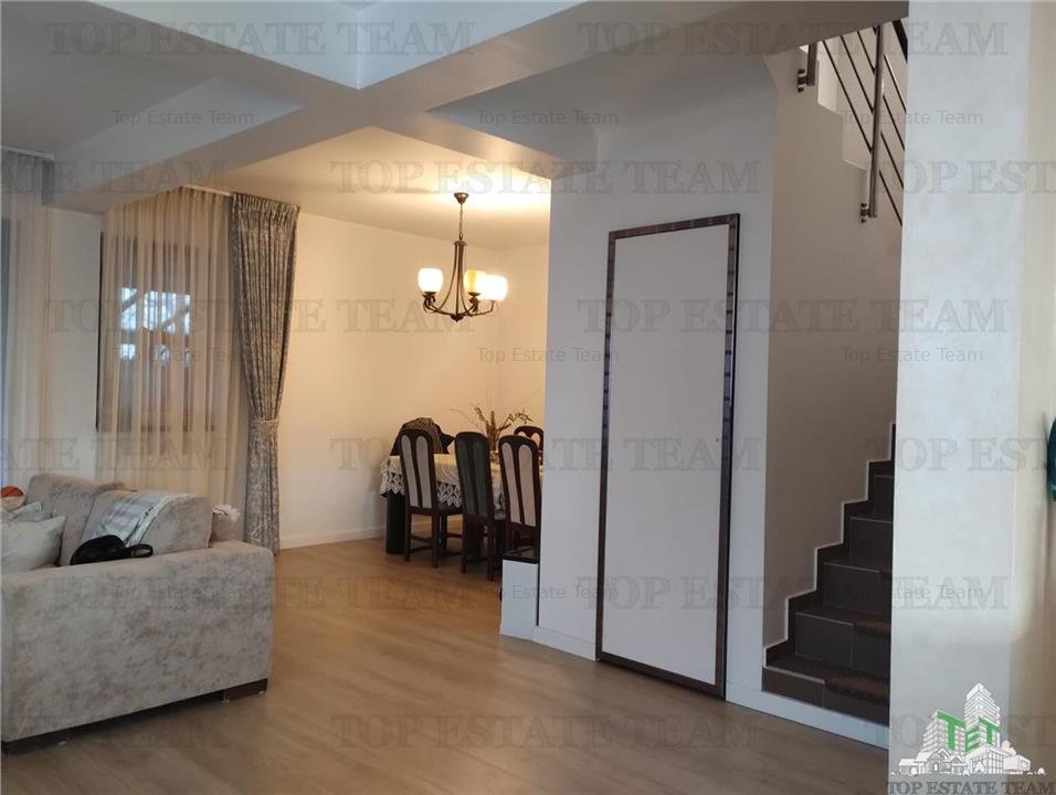 Casa tip duplex de inchiriat, 5 camere si curte individuala in Popesti Leordeni