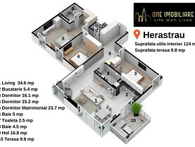 Apartament de vânzare 4 camere, în Bucuresti, zona Herastrau