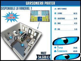 Garsonieră de vânzare, în Bragadiru