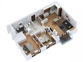 Apartament de vânzare 3 camere, în Cluj-Napoca, zona Vest