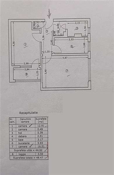 Vanzare Apartament 2 camere Decomandat Berceni-Covasna