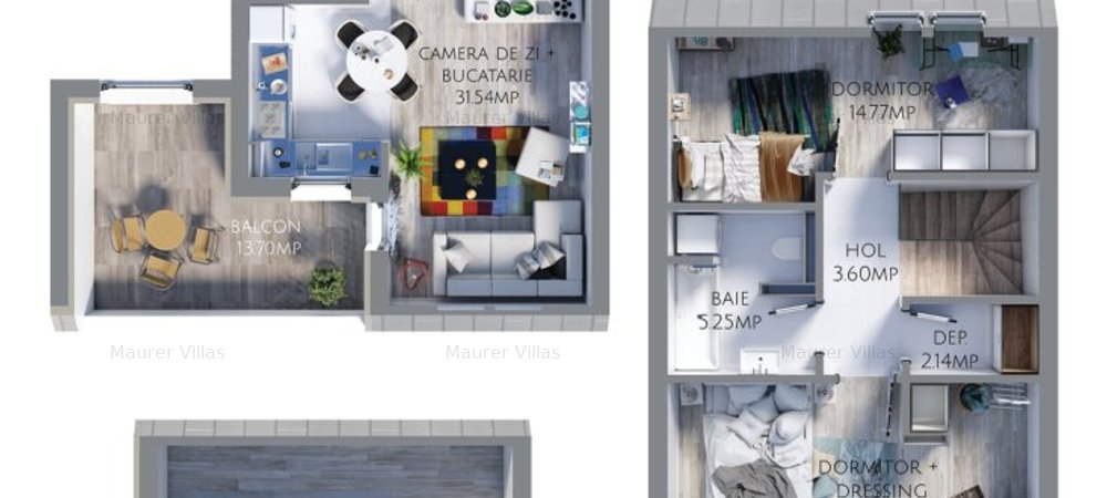 Apartament 3 camere de vanzare in bloc nou, Maurer Villas Brasov - imaginea 0 + 1