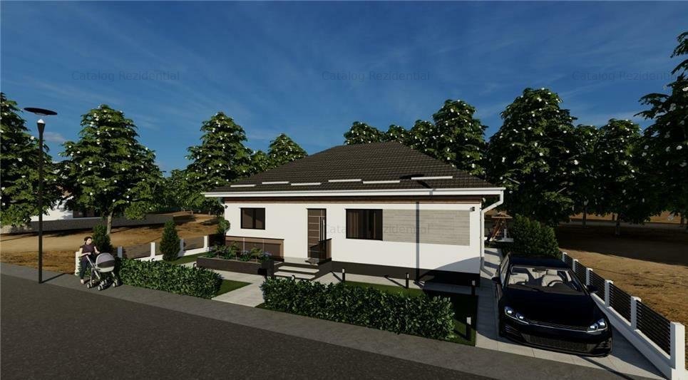 Casa individuala de vanzare la CHEIE in orasul Magurele-Ilfov | PROIECT DEOSEBIT