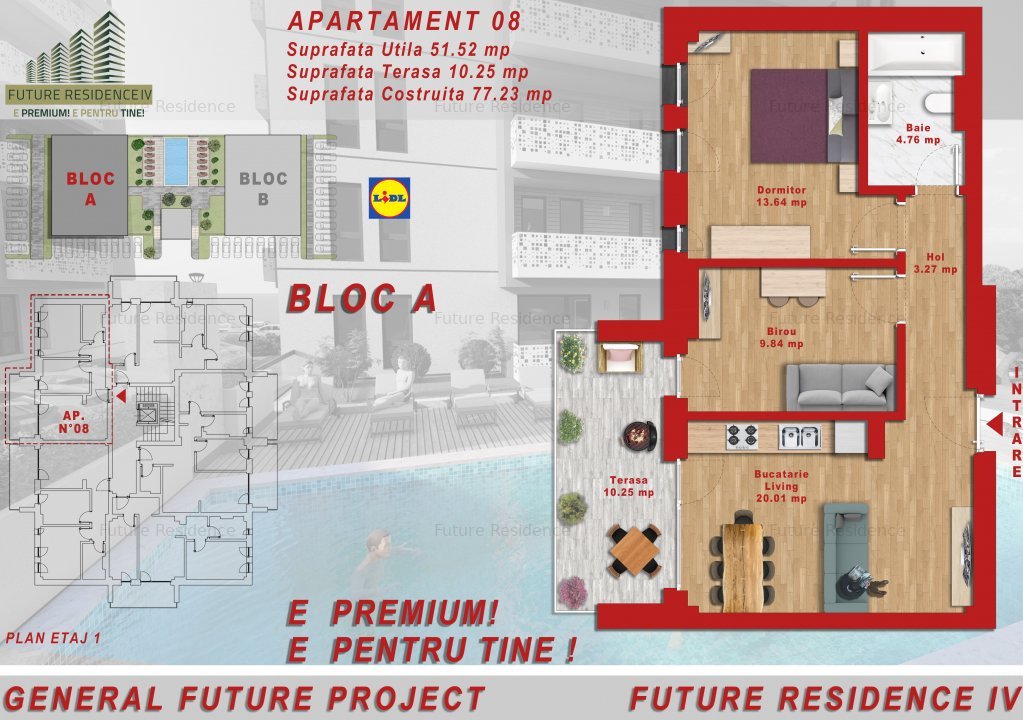  Apartament 3 Camere -Piscina-Finisaje Premium- La cheie- Giroc(Lidl) - Bloc Nou - imaginea 2