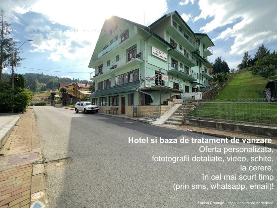 Hotel, baza de tratament, 1429mp, Vatra Dornei, langa telescaun