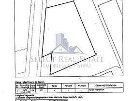 Teren constructii de vanzare, în Cisnadie, zona Central