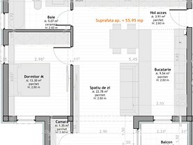 Apartament de vânzare 2 camere, în Floreşti