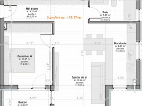 Apartament de vânzare 2 camere, în Floreşti