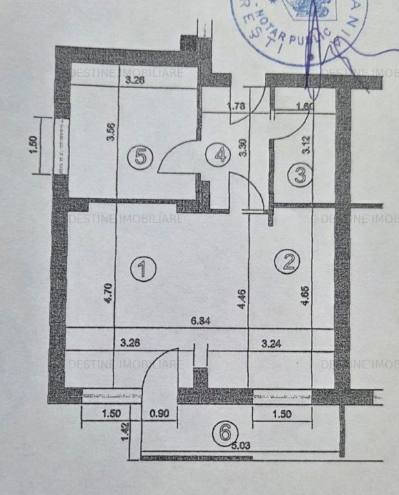 De vanzare - Apartament 2 camere, 59,08 mp, etaj 3/4 - mobilat si utilat complet