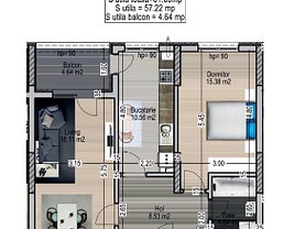 Apartament de vânzare 2 camere, în Bucuresti, zona 1 Decembrie 1918