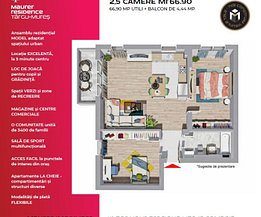 Dezvoltator Apartament de vânzare 3 camere, în Târgu Mureş, zona Libertăţii