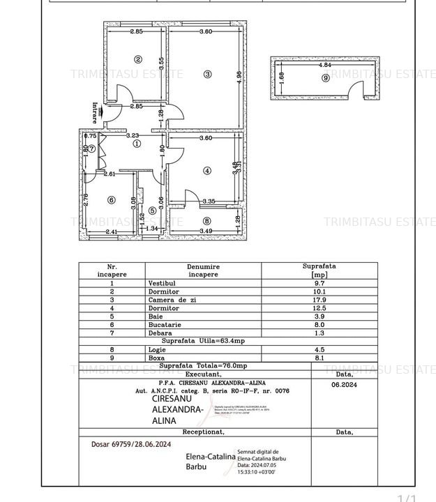 De Vanzare Apartament 3 Camere