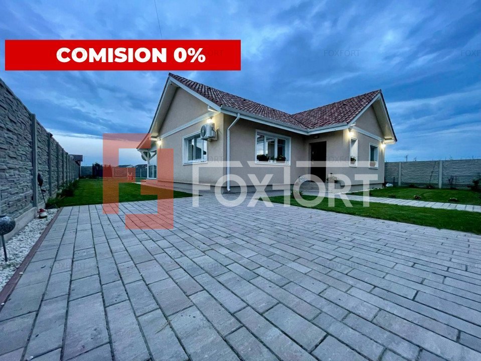 COMISION 0% Casa individuala pe parter 4 camere, 120 mp, in Mosnita Noua