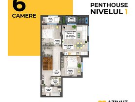 Penthouse de vânzare 6 camere, în Iaşi, zona Copou
