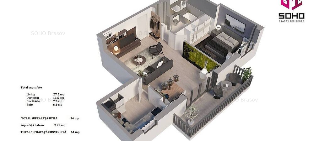 Apartament 2 camere - imaginea 0 + 1