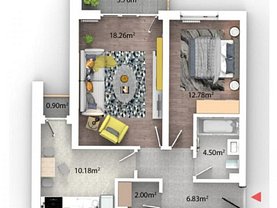 Apartament de vânzare 2 camere, în Braşov, zona Bartolomeu