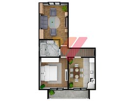 Apartament de vânzare 2 camere în Selimbar