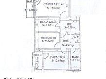 Apartament de vânzare 3 camere în Focsani, Central