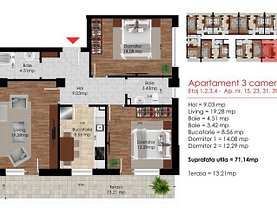 Apartament de vânzare 3 camere, în Bucuresti, zona Sud