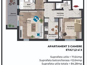Apartament de vânzare 3 camere, în Bucureşti, zona Drumul Taberei