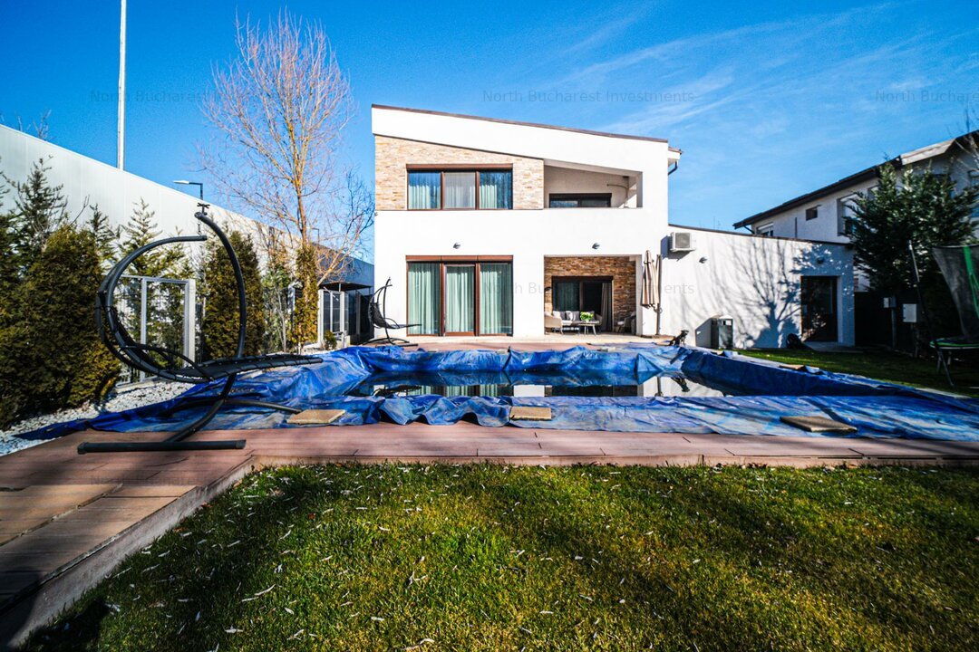 VILA 6 CAMERE MOBILATA SI UTILATA - PISCINA - CORBEANCA - COMISION 0%
