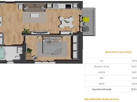 Apartament de vânzare 2 camere, în Floreşti