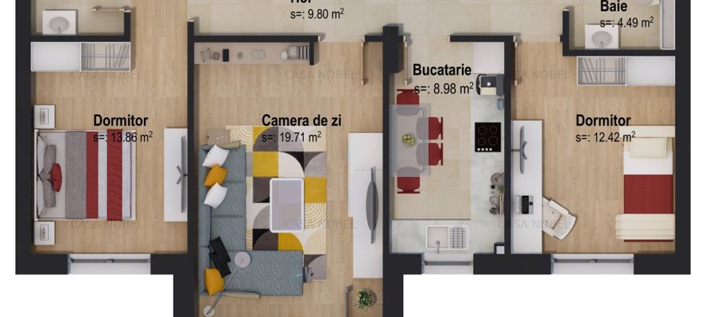 Apartament 3 camere Victory by Casa Nobel - imaginea 0 + 1