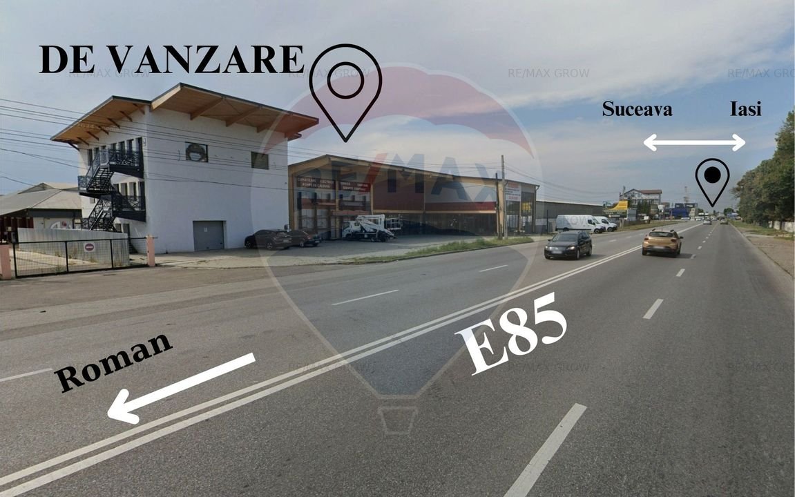 Showroom + spatiu birouri | Roman/Neamt | stradal - de vanzare